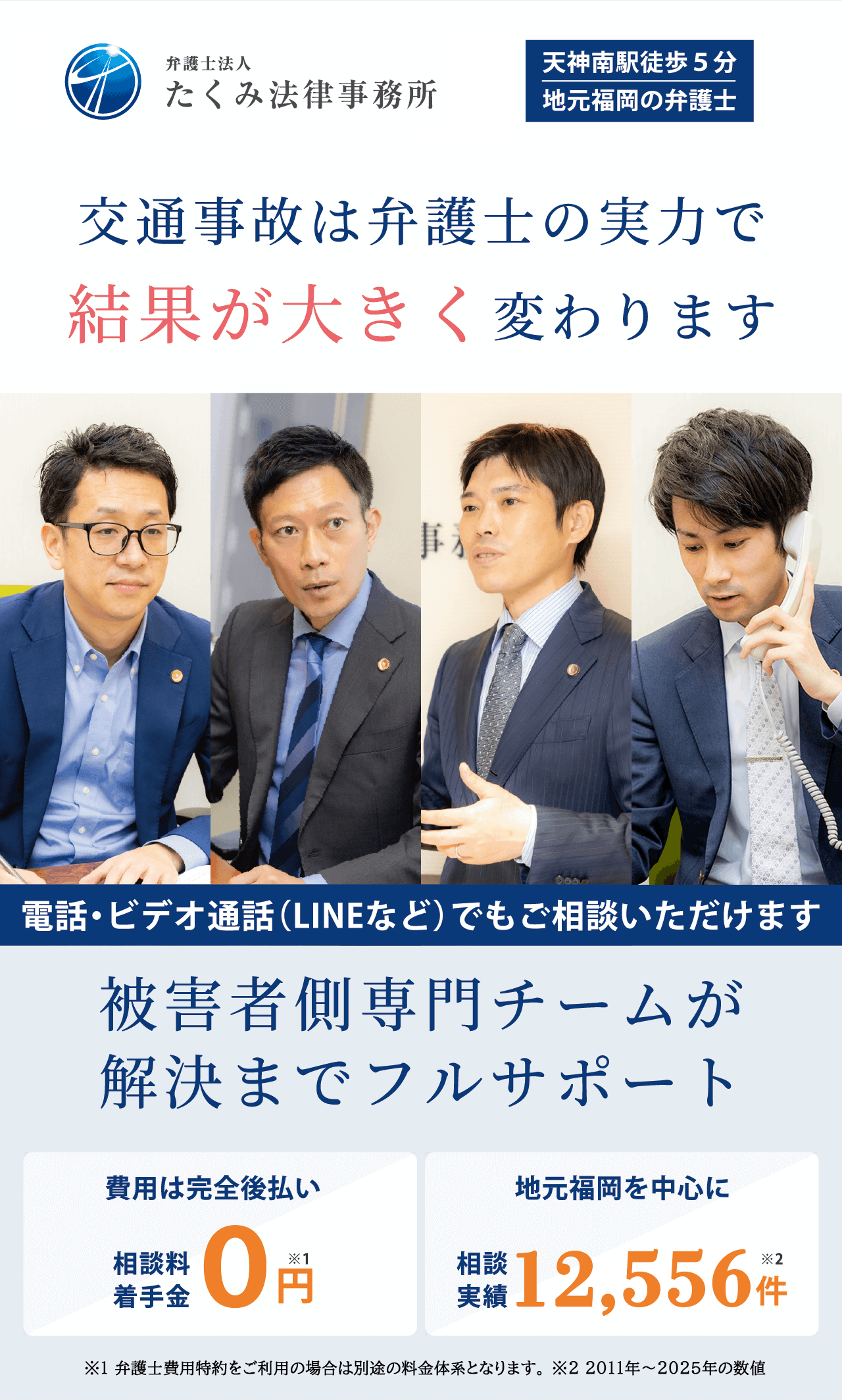 交通事故は弁護士の実力で結果が大きく変わります